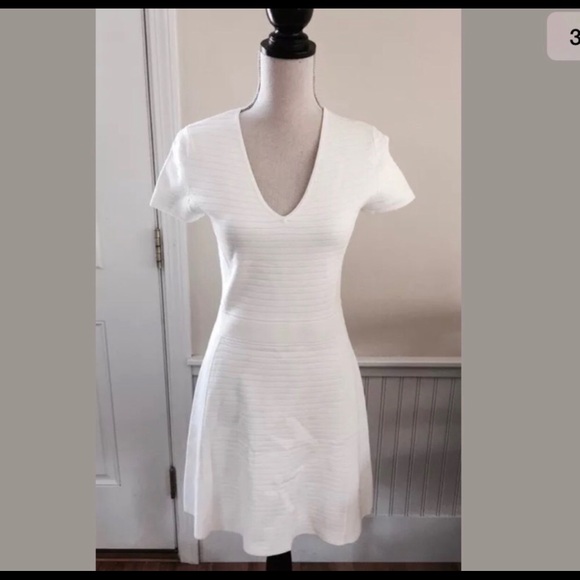 Theory White Knit Dress - Picture 3 of 4